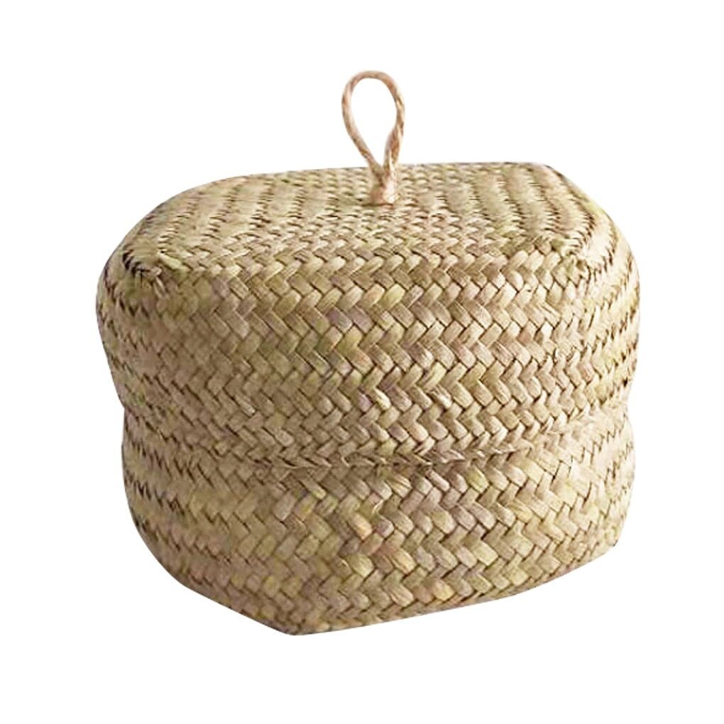 Cute basket with lid small tidy storage basket Etsy