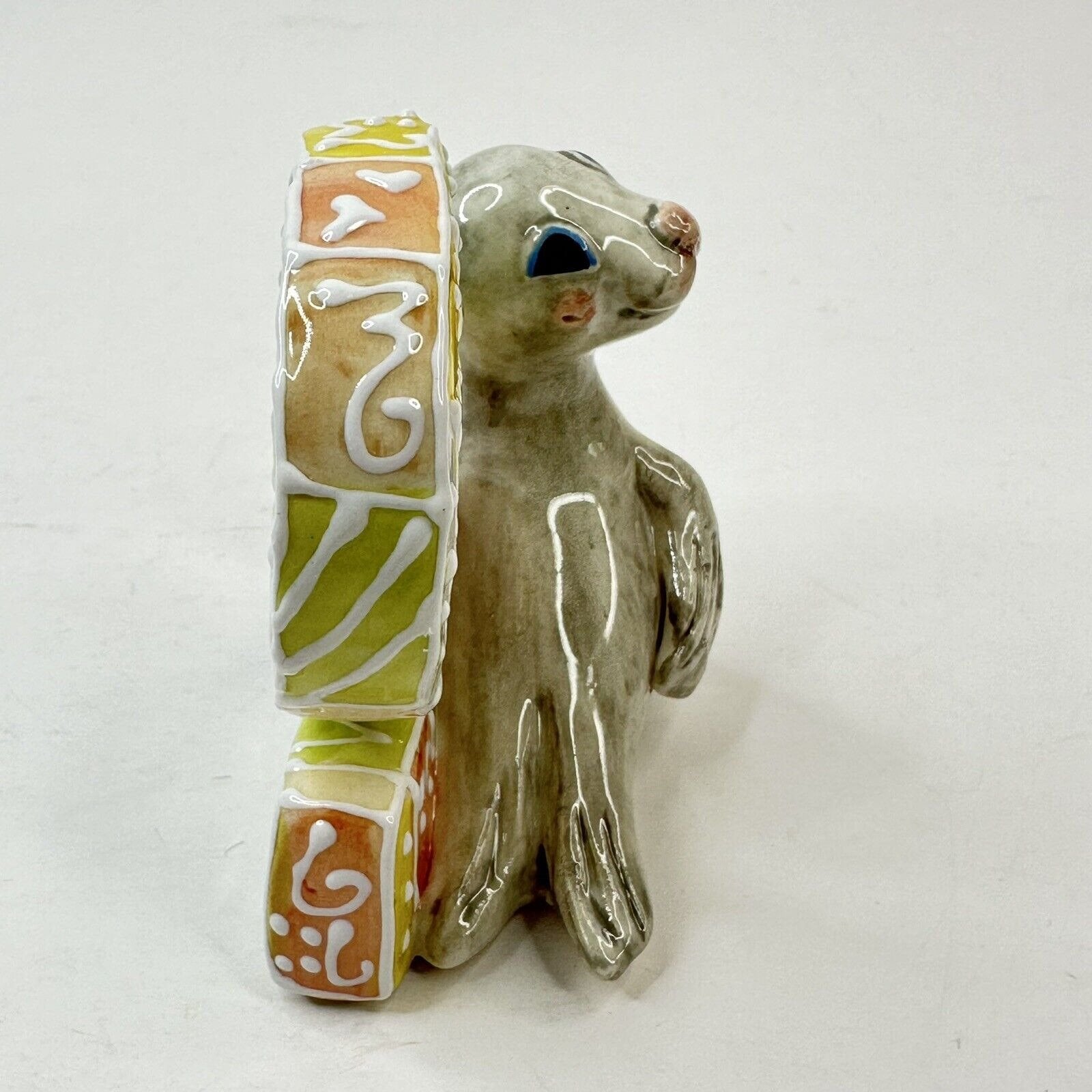 Vtg KOKO Originals “S” Seal Alphabet Porcelain Figurine Nursery