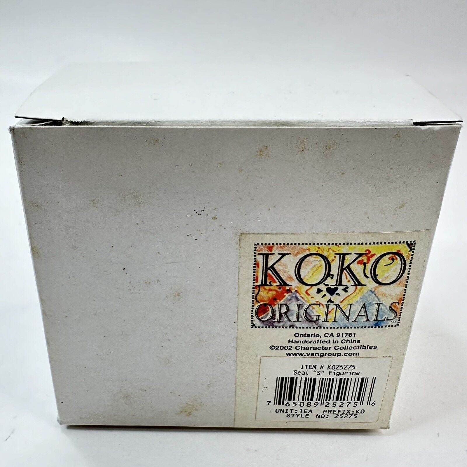 Vtg KOKO Originals “S” Seal Alphabet Porcelain Figurine Nursery