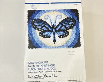 Kit de loquets WonderArt Butterfly Moon 15 x 20 N° 426147 Crochet de loquet inclus