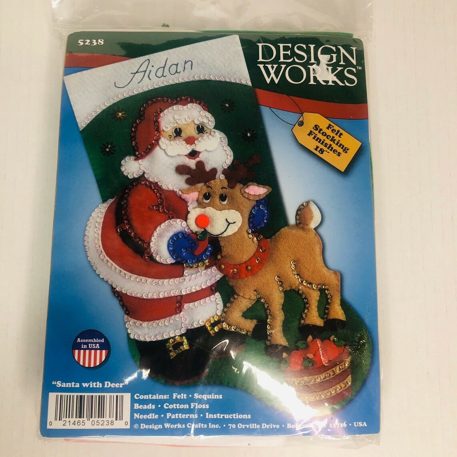 Design Works Trim the Tree Counted Cross Stitch Stocking Kit
