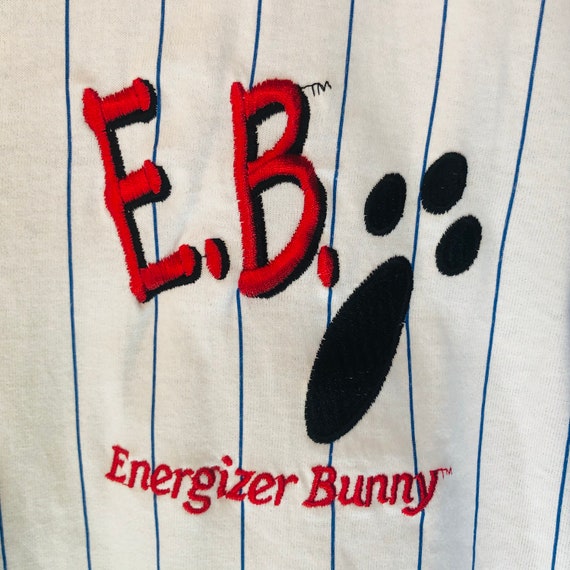 Vtg Energizer Bunny Jersey Tee Deadstock 1994 Whi… - image 7