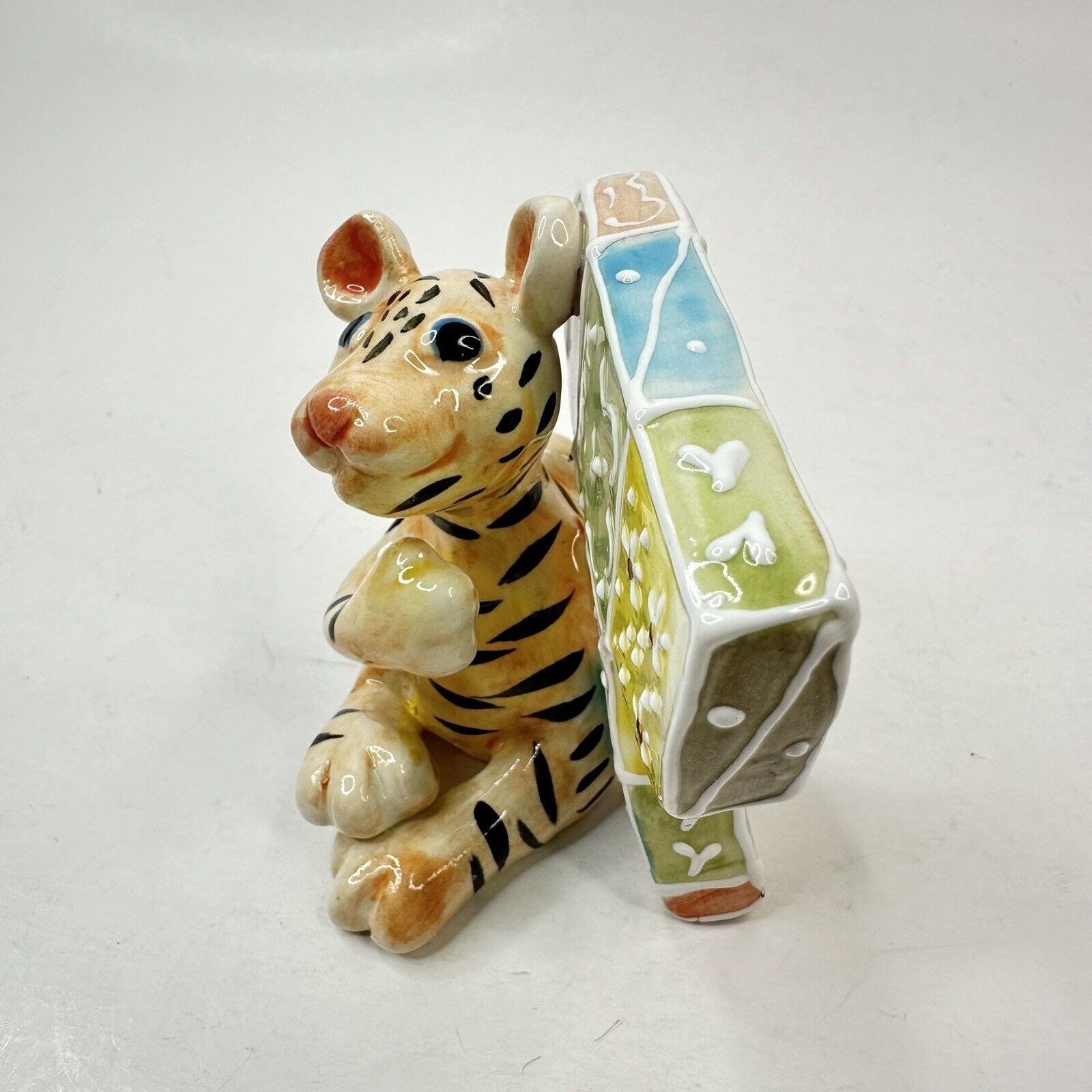 Vtg KOKO Originals “T” Tiger Alphabet Porcelain Figurine Nursery
