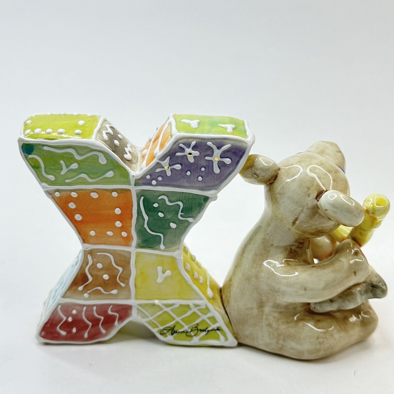 koko☆ Vtg KOKO Originals “X” Xylophone Alphabet Porcelain Figurine