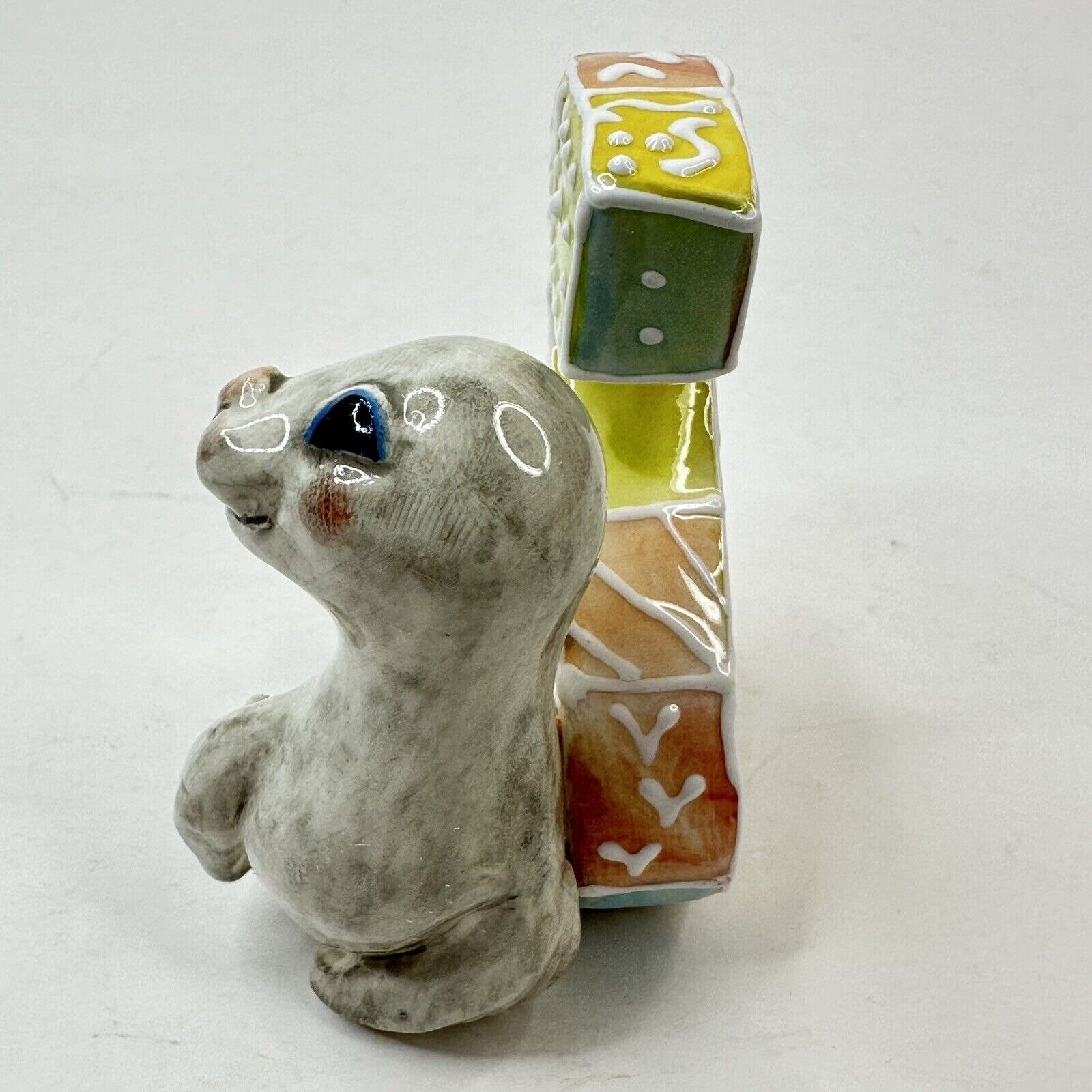Vtg KOKO Originals “S” Seal Alphabet Porcelain Figurine Nursery