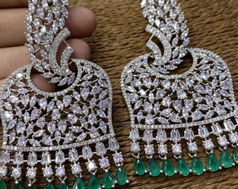 Pearl JhumkaIndian JewelryKundan EarringsPolki EarringBridal JhumkaStatement EarringsJhumkaChandbaliPearl ChandbaliIndian Earrings