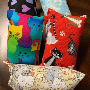 Mystery Set of Catnip Pillows (set of 5) Supporting Cats in Need!