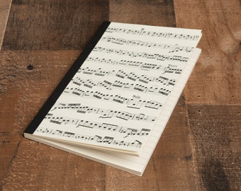 Cute Note Book Journal with Music Design