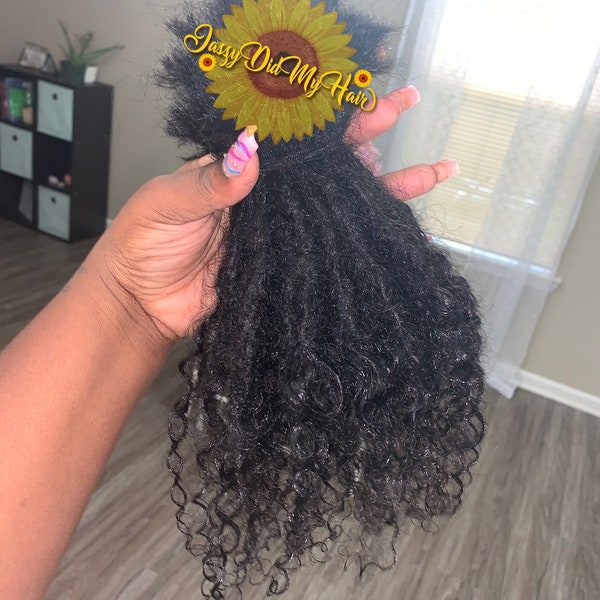 Goddess Human Hair Loc Extension (10 Locs Per Bundle) * Please Read Description *