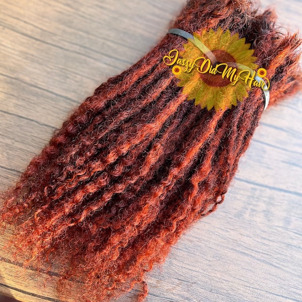 Custom Colored Goddess Loc Extensions (10 Locs Per Bundle)