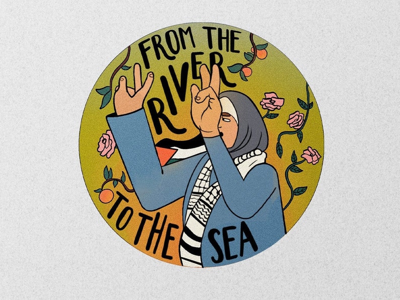 From the River to the Sea Poster/sticker - Etsy Australia