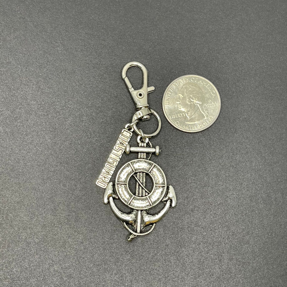 Coast Guard Military Branch Charm Key Chain Accessory Etsy