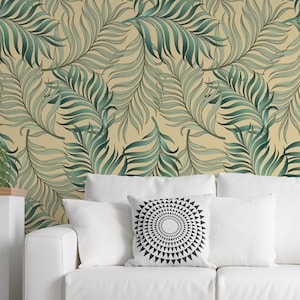 Jungle wallpaper with tropical leaves, Wall Mural, Self Adhesive (Peel and Stick), Non Self Adhesive (Vinyl/Traditional)