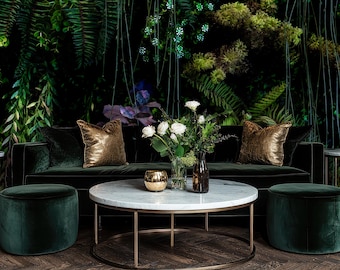 Dark Mystic Botanical Garden Wallpaper Mural (Peel and Stick or Vinyl)