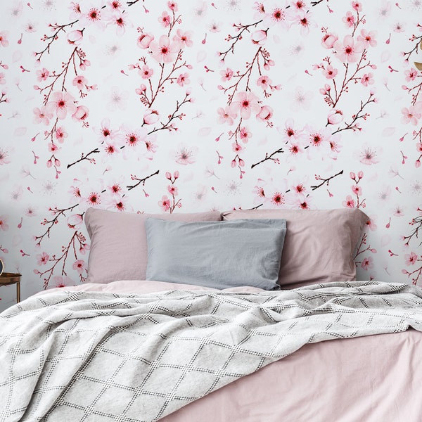 Cherry Blossom Wallpaper - Etsy