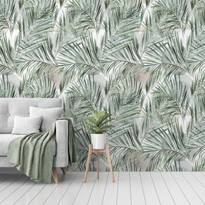 Vintage watercolor wallpaper, white background, Wall Mural, Self Adhesive (Peel and Stick), Non Self Adhesive (Vinyl/Traditional)