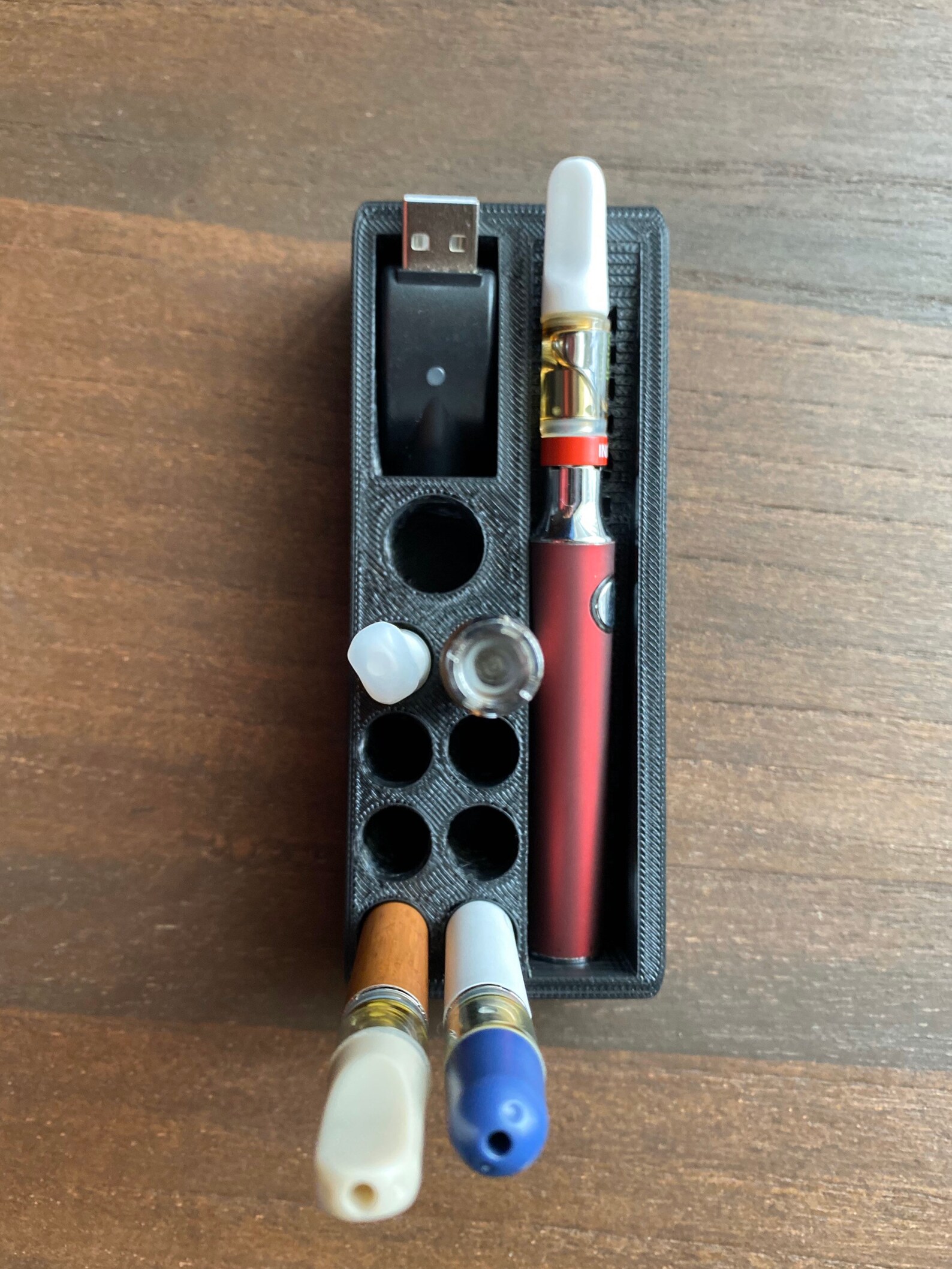 Vape pen cartridge holder organizer and stand. Hold up to 8 Etsy