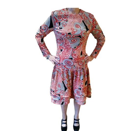 70's Psychedelic Joseph Magnin Dress