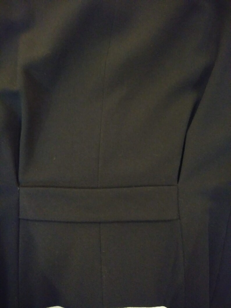 60s70s Freiss Black Skirt Suit
