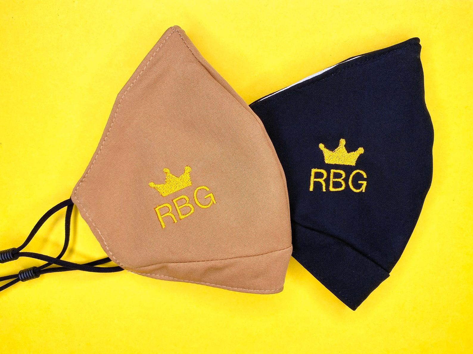 RBG Face Mask RBG Embroidered Face Mask With Filter Pocket Etsy