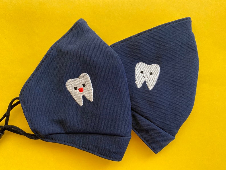Dentist Tooth Face Mask Tooth Face Mask Dental Hygienist Etsy