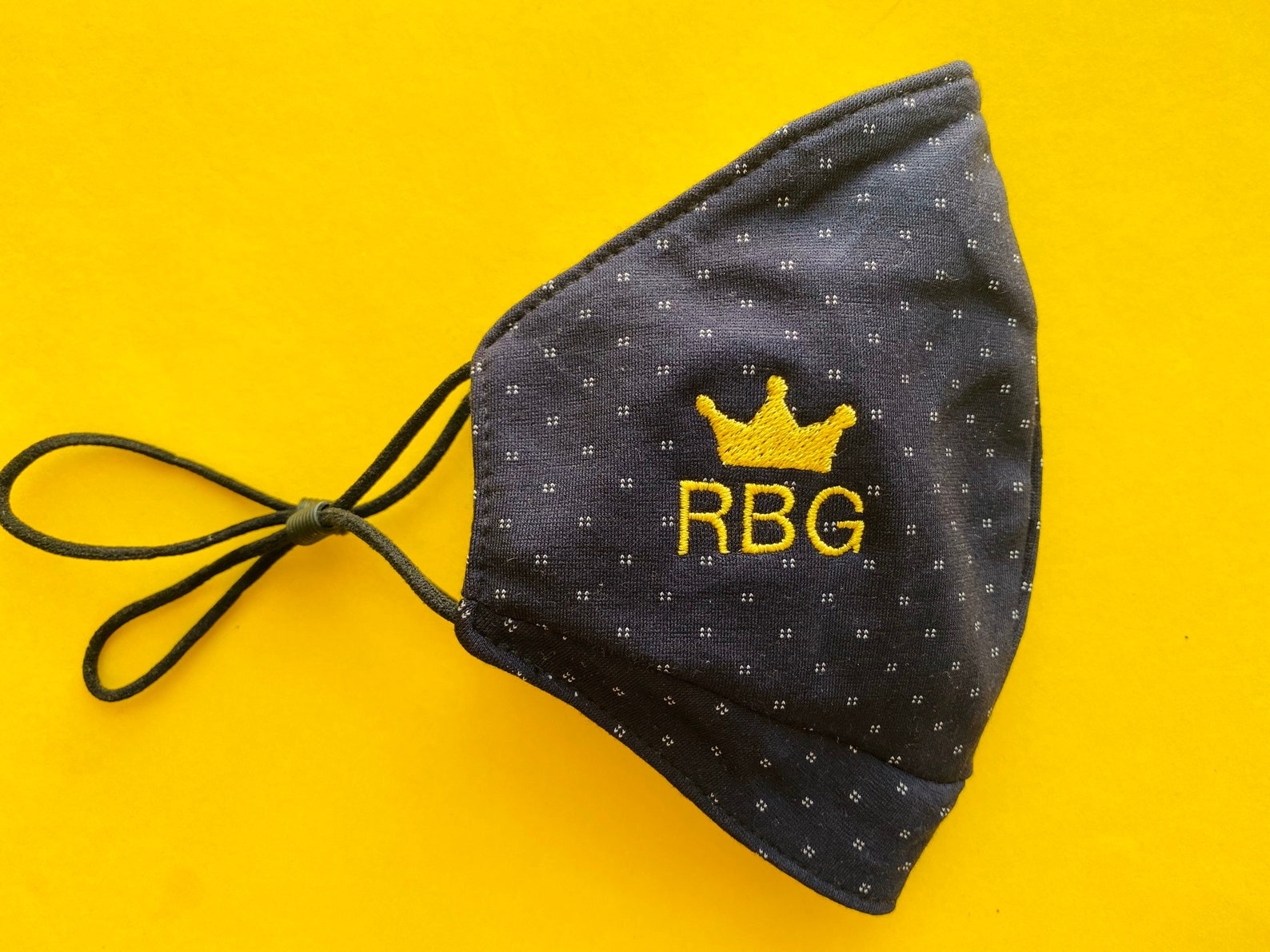 RBG Face Mask RBG Embroidered Face Mask With Filter Pocket Etsy