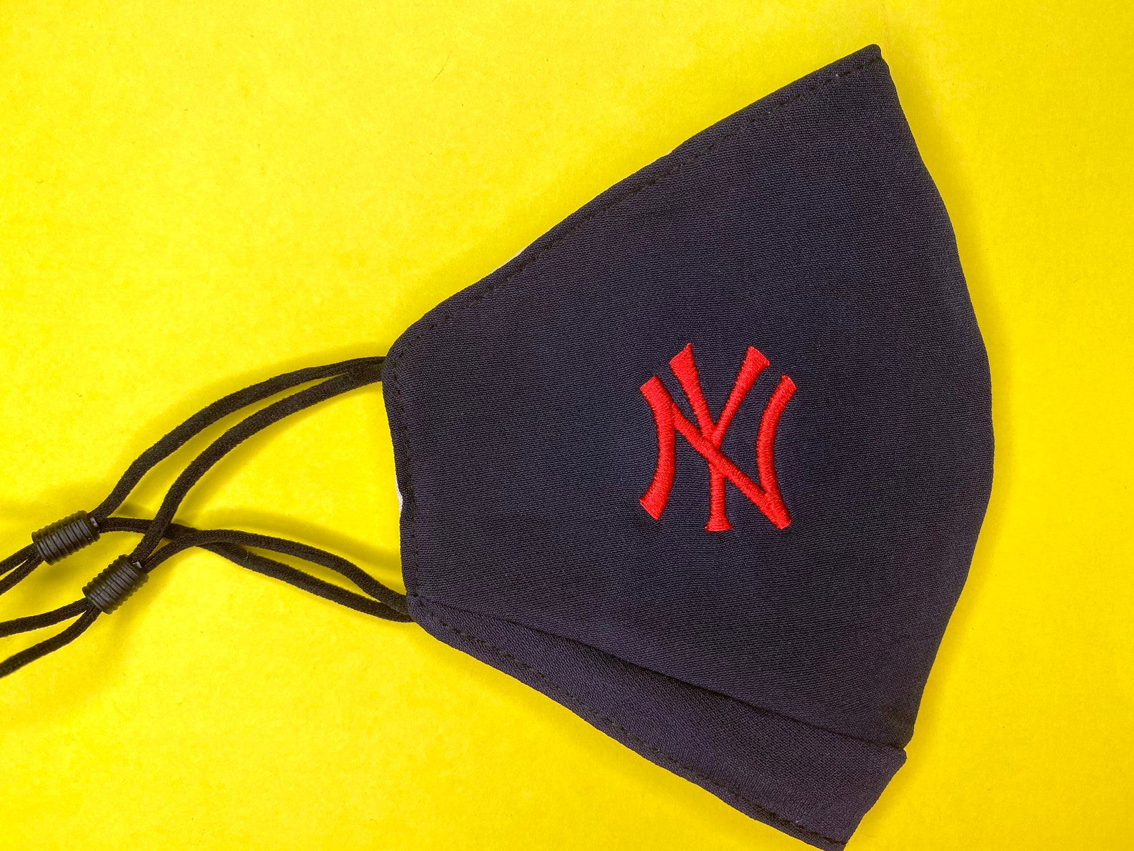 New York Yankees Face Mask Embroidered Face Mask With Filter Etsy