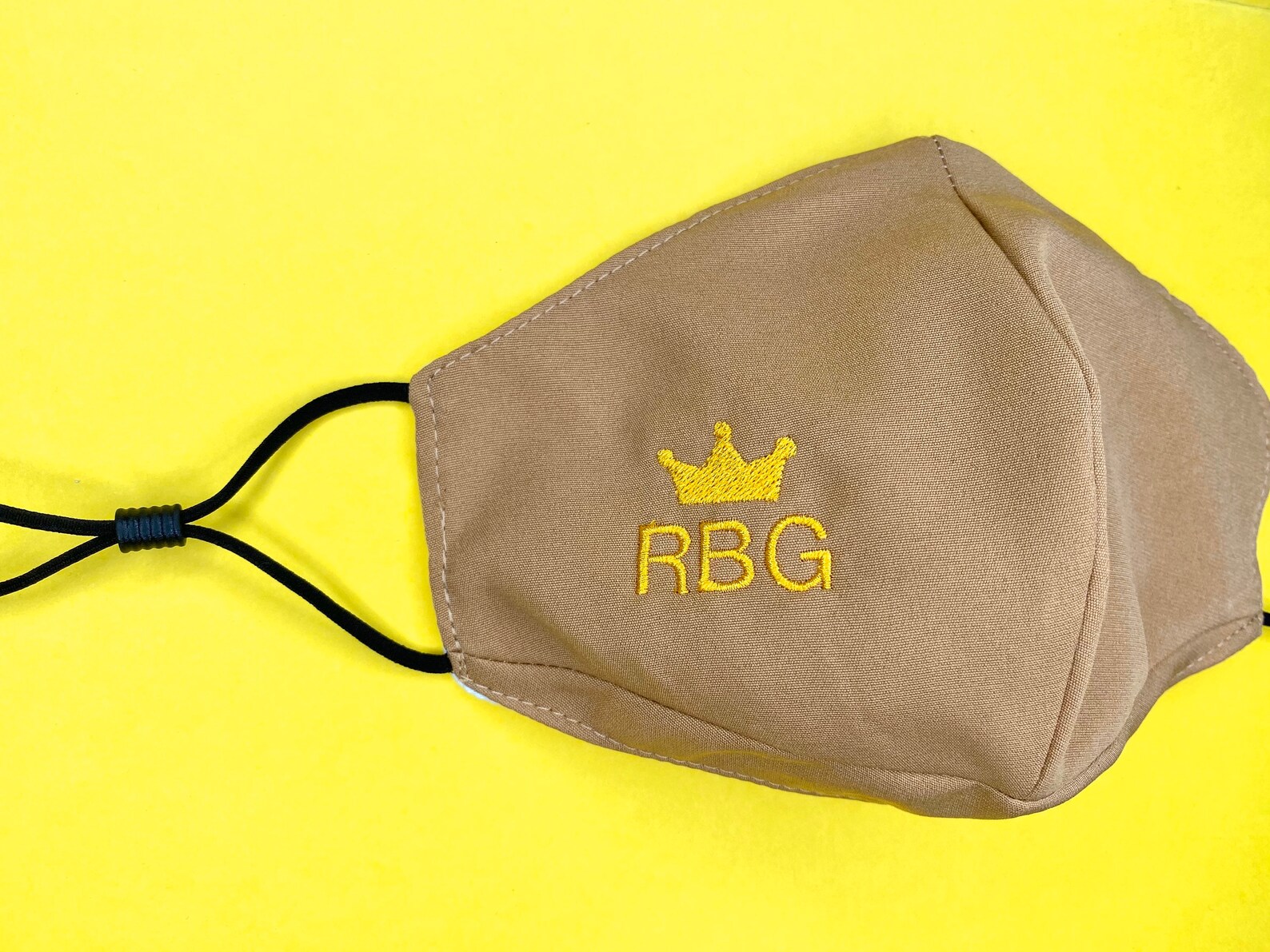 RBG Face Mask RBG Embroidered Face Mask With Filter Pocket Etsy