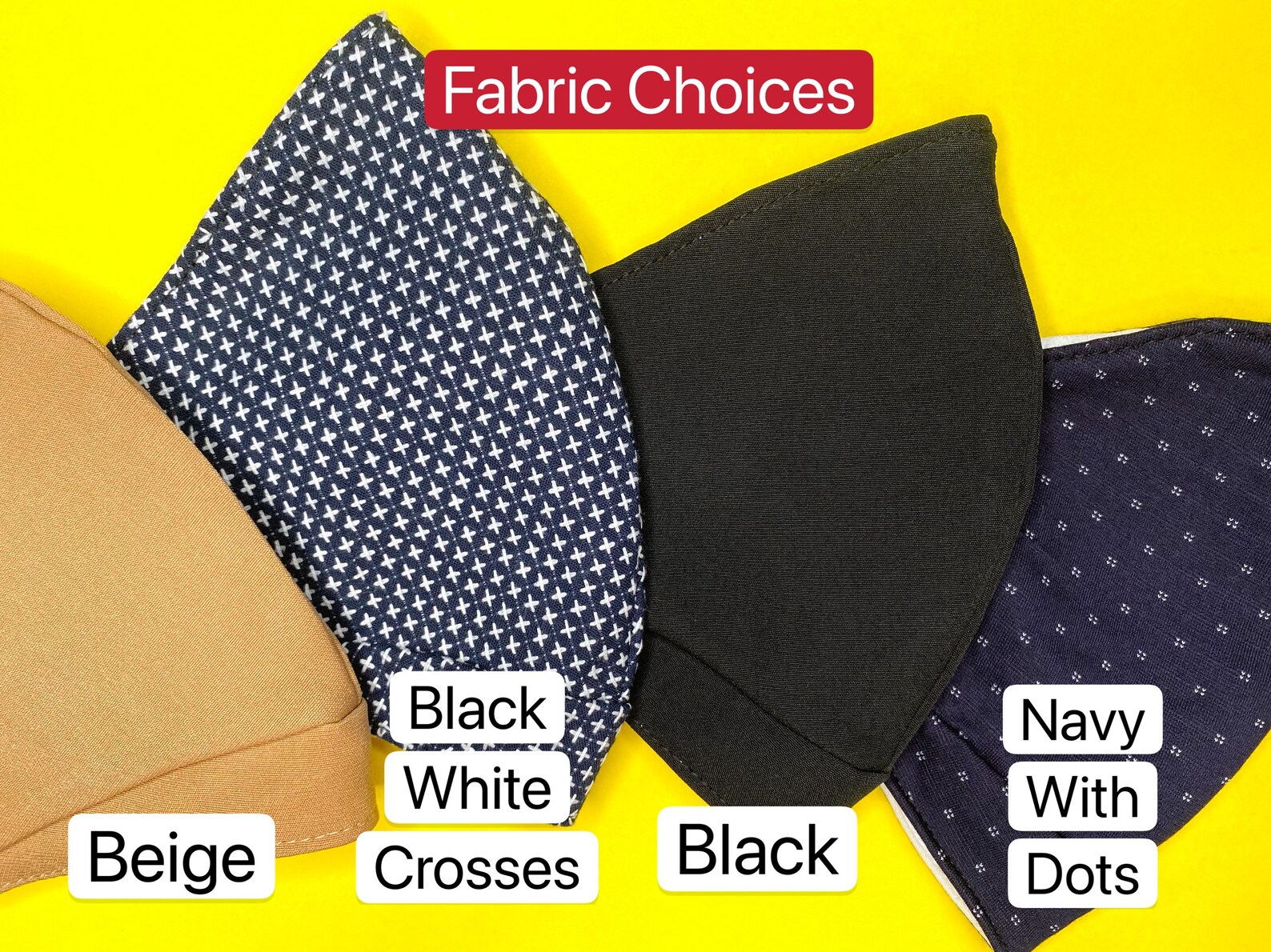 Adult Face Mask with Filter Pocket / Nose Wire / USA / Etsy