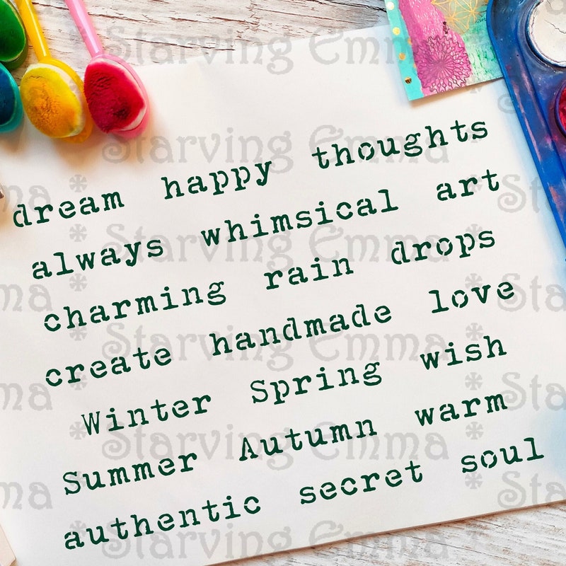 Word Stencils - Etsy