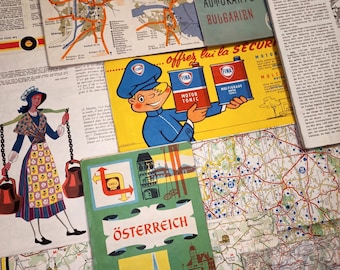 Megapack Vintage Mixed Map Atlas Pack (10, 20, 40), Collage Papers, Papers For Junk Journal Inserts