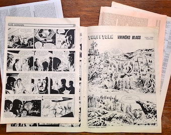Foreign Newspaper Phone Book Comic Book Vintage Paper Pack - Collage Papers, Papers For Junk Journals