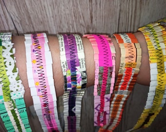 1 Yard Trashy Paper Ruffle Rolls - Mixed Media Paper Rolls