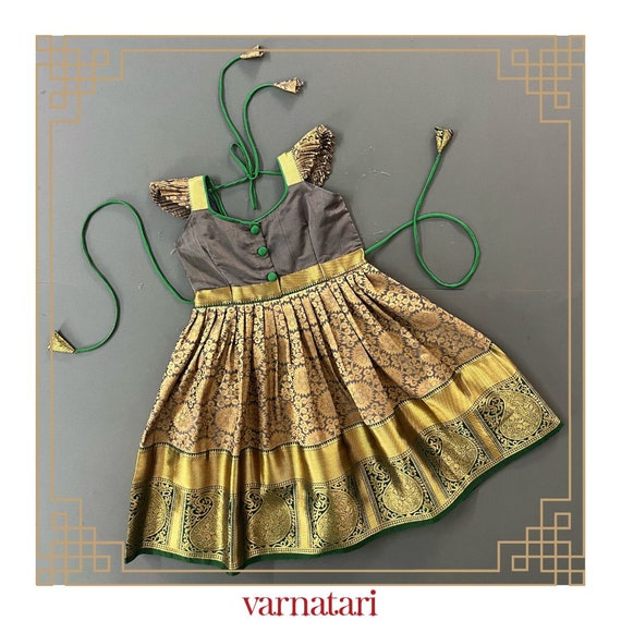 Pattupavadai indian Traditional Wear ethnic Langavoni silk Dress