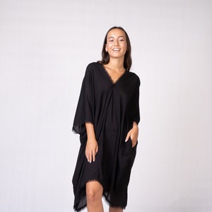 Karissa Tunic Kaftan Black