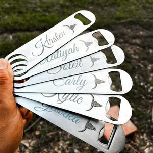 Custom Engraved Bar Key – Personalized Bottle Opener for Bartenders, Gifts, Groomsmen, Business Logos