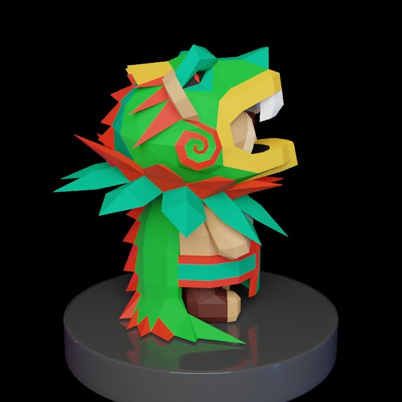 papercraft plantillas para imprimir quetzalcoat｜TikTok Search