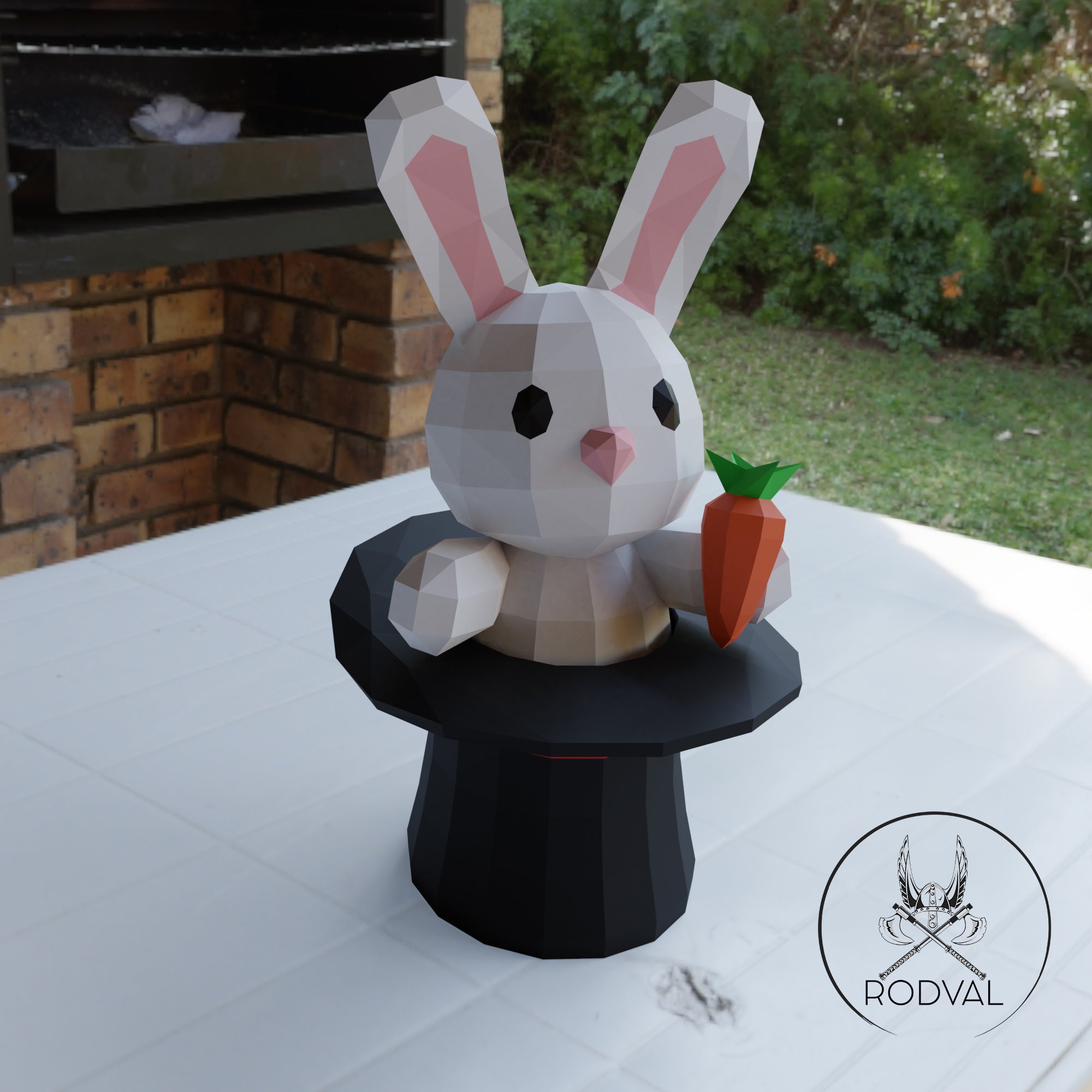 MAGIC RABBIT BOX 3D Model Papercraft Templates - Etsy