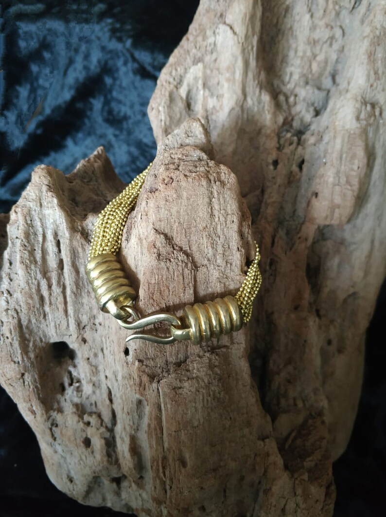 Multi Chain Bracelet for Women Brass Bracelet Handmade and Unique Jewelry