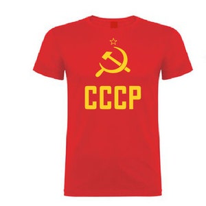 UdSSR CCCP Sowjetunion T-Shirt, Russische Föderative Föderative Republik Russland, russisches Geschenkhemd
