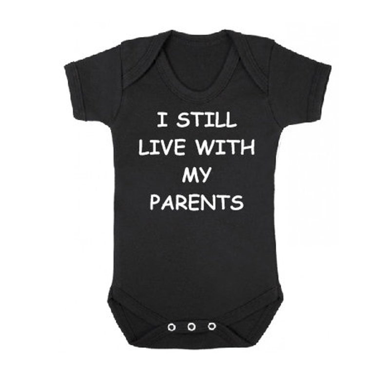 Little Rock baby bodysuit onesie Little parents boss fan funny bodysuit Daddy son daddy gift I still live With MY Parents Baby Bodysuit