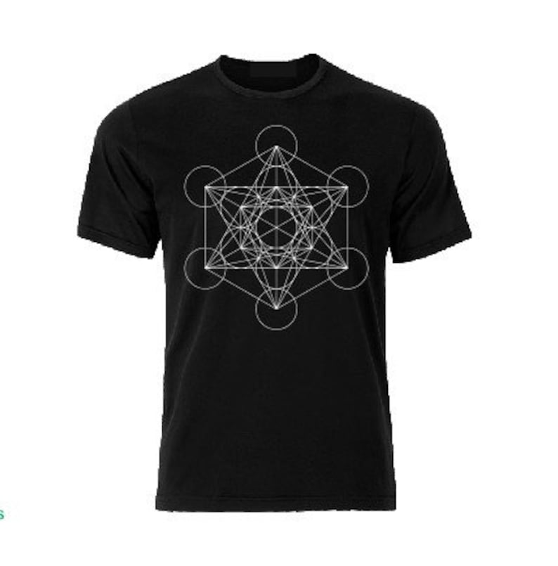 Metatrons Cube T Shirt, Cool T Shirt Men Kids Woman Sacred Geometry