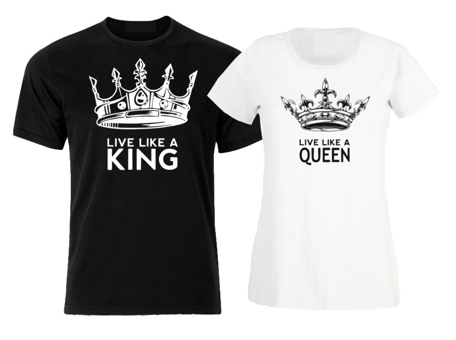 Live Like a King T Shirt, Men Kids King Shirt Matching Family Goals