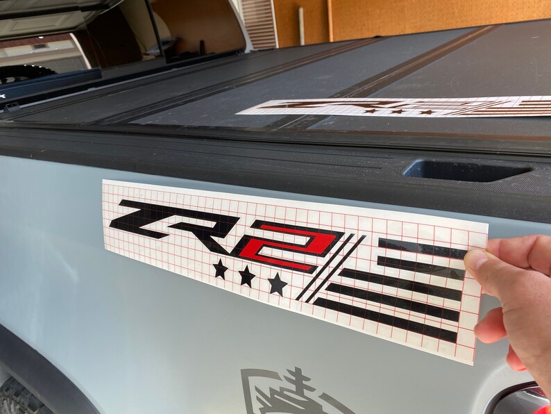 Chevy Colorado ZR2 American Flag Fender Badges Decals set of Etsy