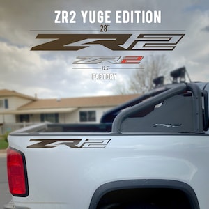 LARGE Chevy Colorado ZR2 Bed Side Badges Decals (Set of 2)