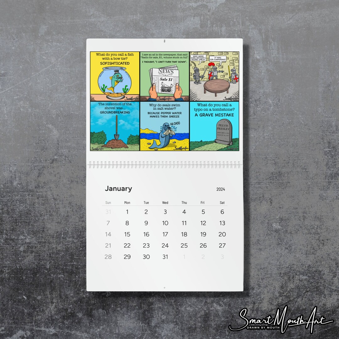 Dad Joke Calendar 2024, Dad Jokes Daily Calendar 2024, Dad Joke