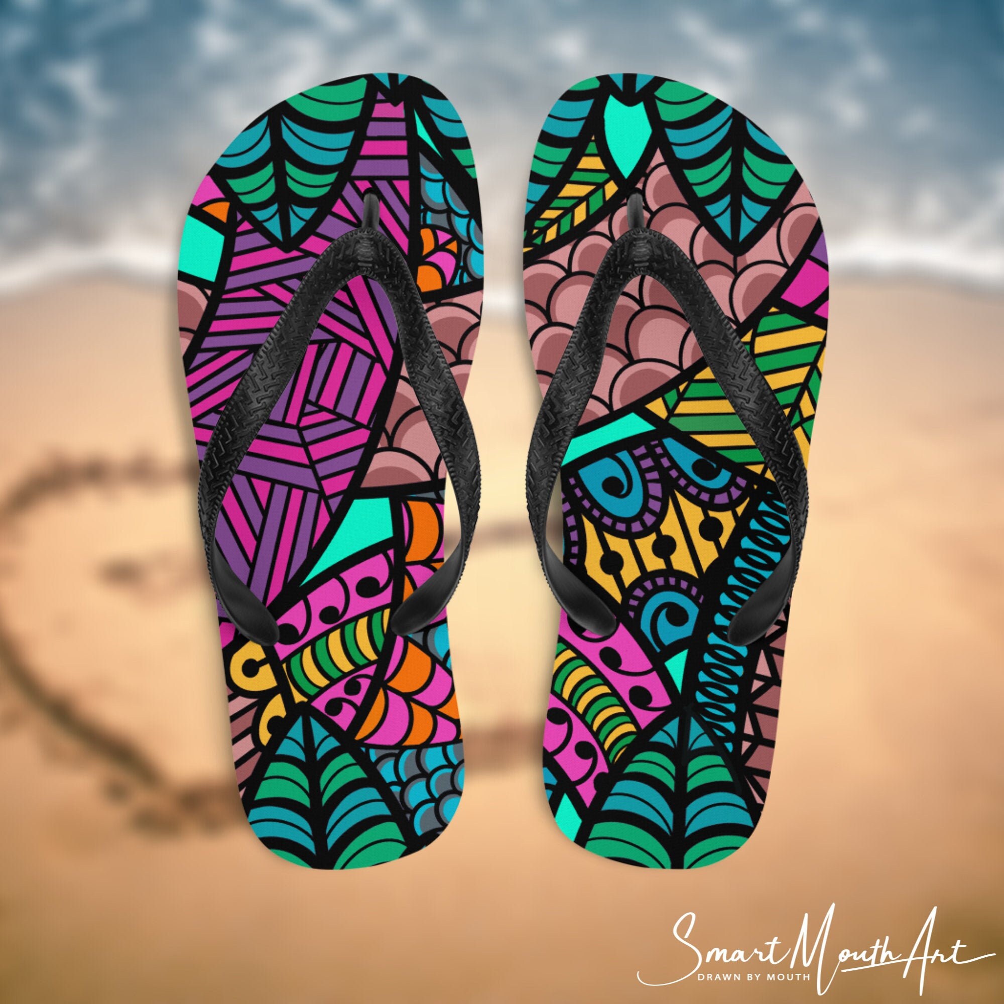 etsy custom flip flops