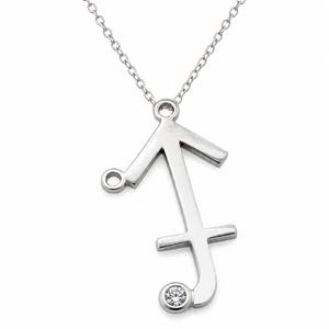 Solid Gold Sagittarius Necklace, Zodiac Necklace, Sagittarius Jewelry, Archer Necklace, Zodiac Gift for Her, December Birthstone Jewelry 画像 4