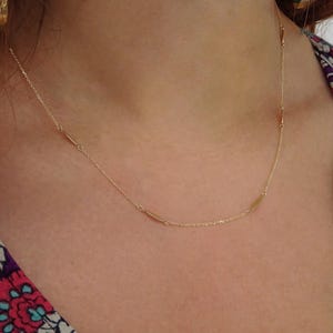 Solid Gold Leaf Necklace (9K/14K/18K), Layered Nature Jewelry, Perfect Mother&#39;s Day Gift