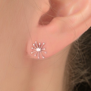 Solid gold (9K-14K-18K) Water Splash Earrings, Stud Earrings, Modern Earrings
